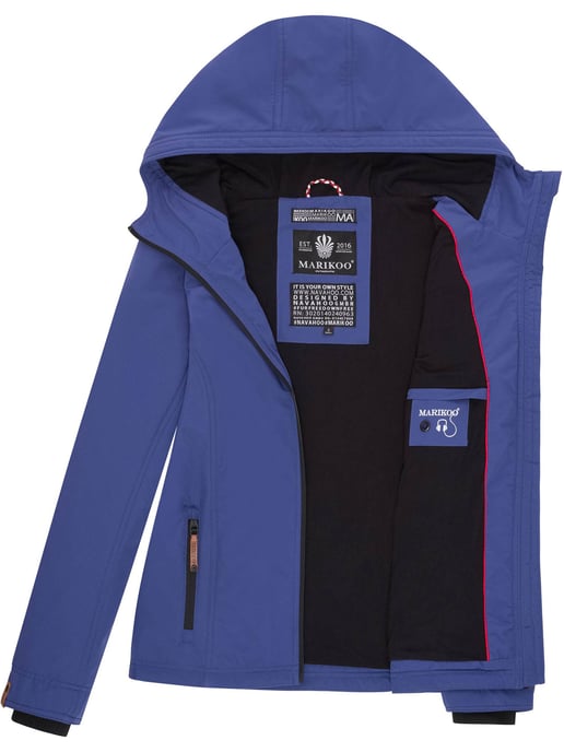 Marikoo Chaqueta ligera entretiempo mujer resistente al agua y al viento con capucha blue violet - Image 5