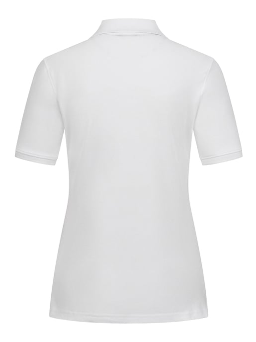 U.S. POLO ASSN. Camiseta polo femenina de manga corta hecha de elastano de algodón - Image 3