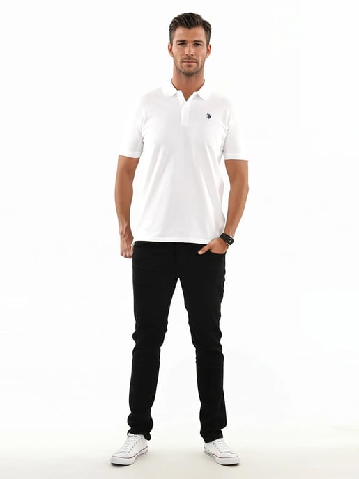 Polo básico de manga corta para hombre U.S. Polo Assn. con tejido elástico - Image 4
