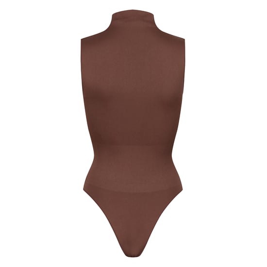 Body sin mangas de cuello alto para mujer, modelador, de ajuste elástico reciclado - Image 2