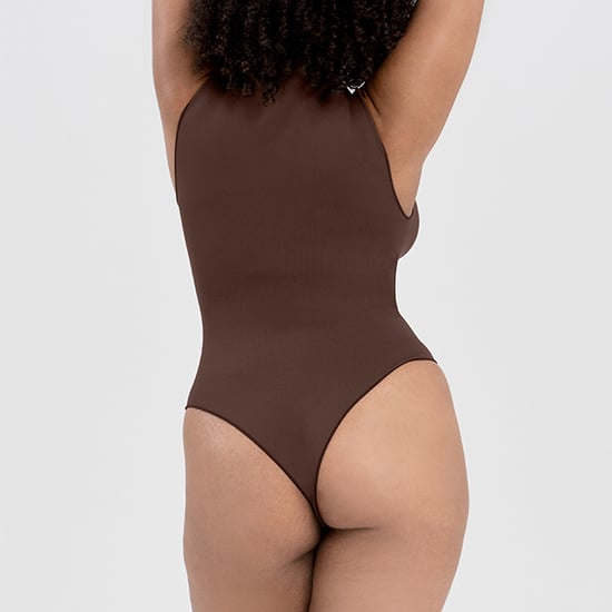 Body sin mangas de cuello alto para mujer, modelador, de ajuste elástico reciclado - Image 5