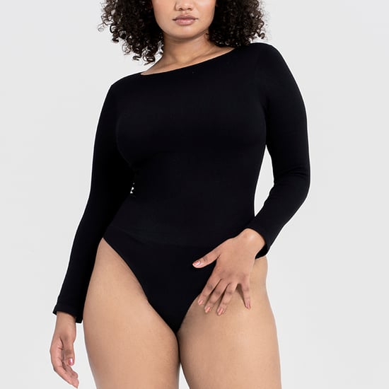 Mujeres Esenciales Body de Manga Larga Esculpe Ajuste Recycled Stretch - Image 3