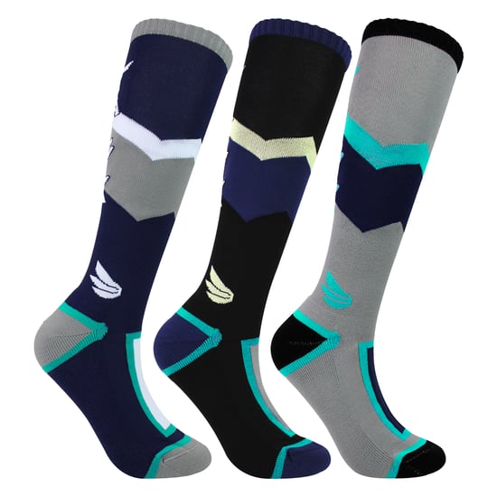 Paquete de 3 pares de calcetines de esquí para hombres, acolchados, térmicos y absorbentes de humedad, calcetines para deportes de invierno - Image 4