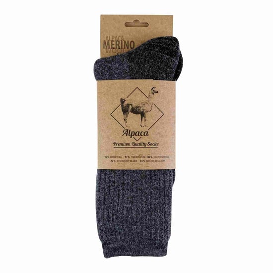 1 Paquete de Calcetines de Senderismo Para Hombre de Lana Merino y Alpaca Pesados - Image 2