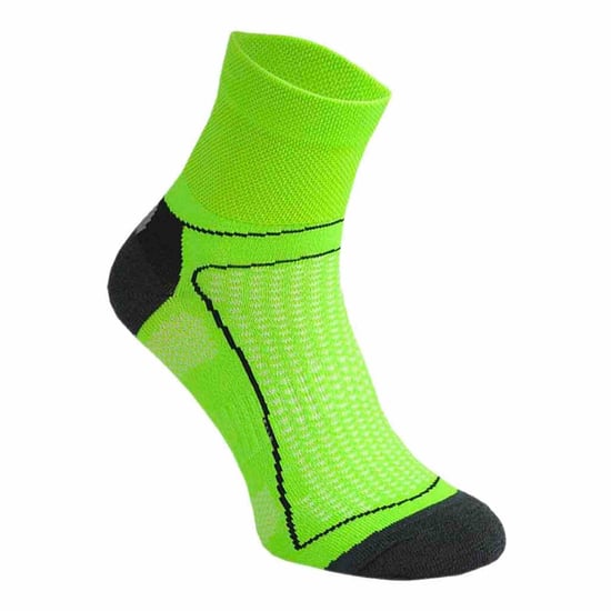 1 Paquete de Calcetines de Ciclismo Cortos de Bajo Corte en Neón de Alta Visibilidad - Image 1