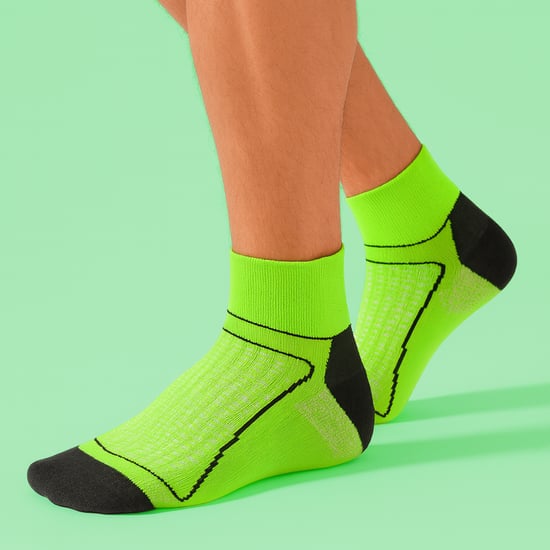 1 Paquete de Calcetines de Ciclismo Cortos de Bajo Corte en Neón de Alta Visibilidad - Image 3