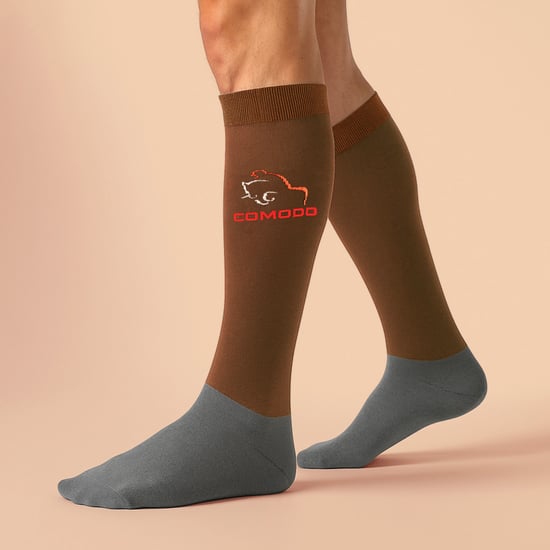 1 Paquete de Medias de Microfibra para Mujeres, hasta la Rodilla, para Montar a Caballo - Image 3