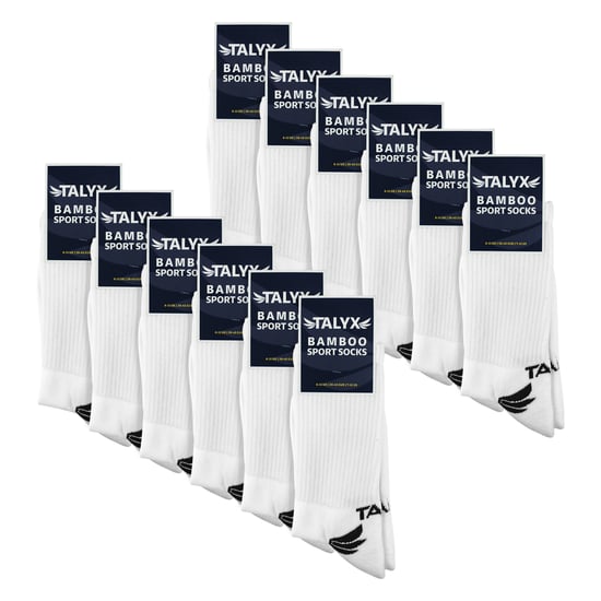 Paquete de 12 Calcetines Deportivos de Bambú para Hombre | Calcetines Transpirables con Talón y Punta Reforzados - Image 2