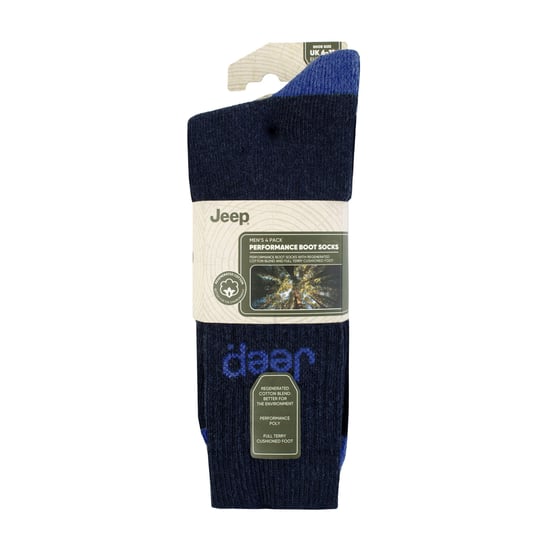Paquete de 4 Calcetines para Hombre de Algodón Reciclado | Calcetines de Punto Grueso con Amortiguación Completa - Image 2