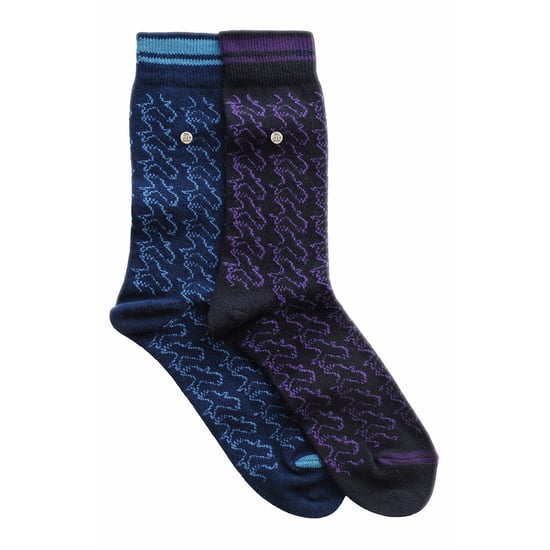 Paquete de 2 calcetines de vestir de algodón con ribete para hombres | Calcetines de punto cuadrado de peso medio - Image 3