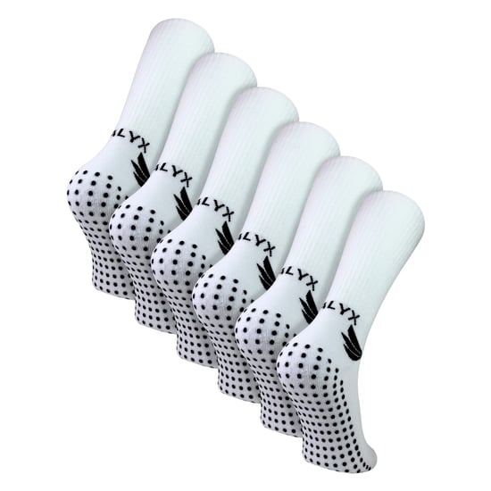 Paquete de 6 calcetines de bambú para hombres con agarre | Calcetines suaves antideslizantes con talón y punta reforzados - Image 1