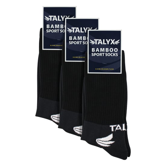 Paquete de 3 calcetines deportivos para hombres de bambú | Calcetines transpirables con refuerzo en el talón y en la puntera - Image 2