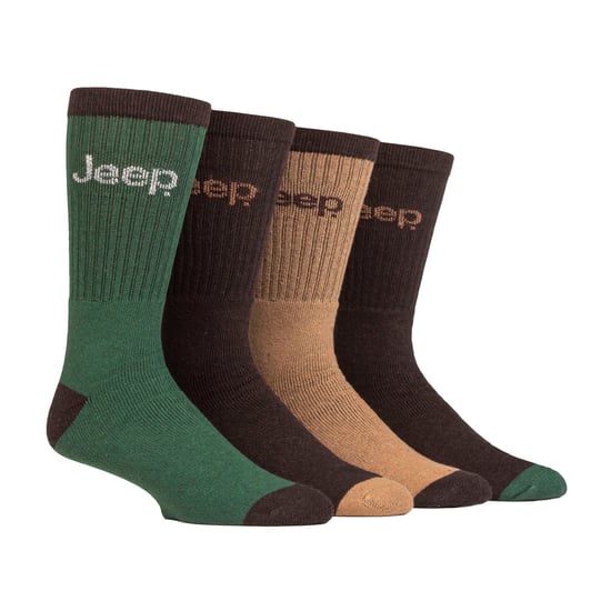 Pack de 4 calcetines para hombre de algodón reciclado | Calcetines gruesos de felpa completa - Image 1