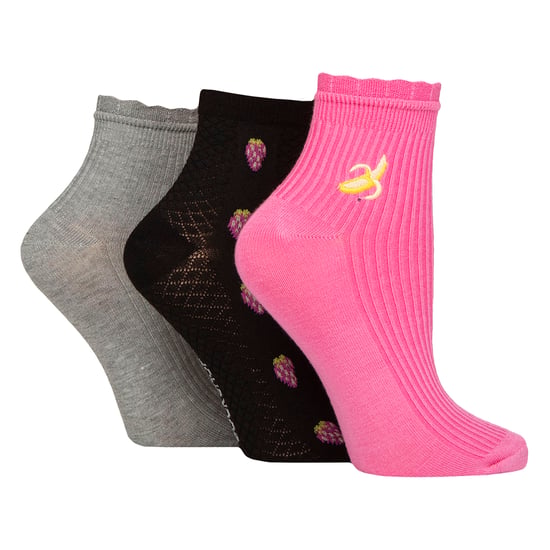 Paquete de 3 pares de calcetas para mujer con canalé y fruncido - Ajuste suave y elegante para el día a día - Image 1