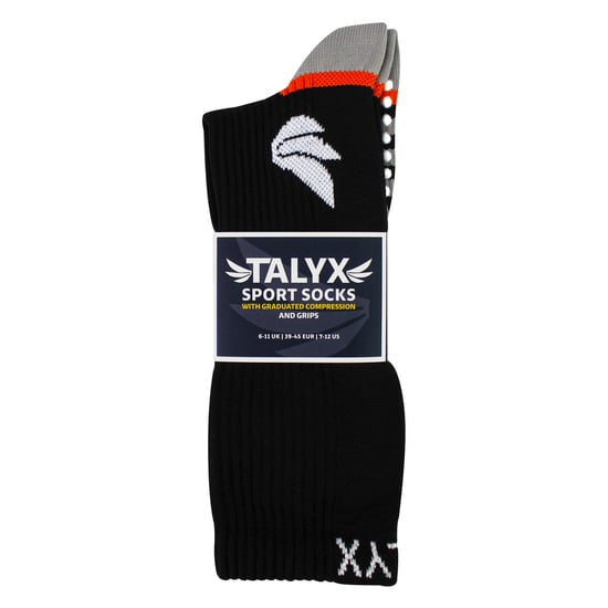 Calcetines deportivos de compresión para hombres con agarre | Calcetines antideslizantes con talón y punta reforzados - Image 2