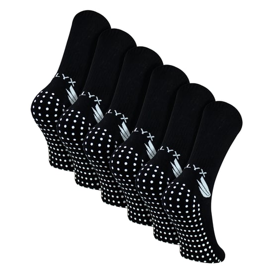 Paquete de 6 calcetines de bambú para hombre con agarre | Calcetines suaves antideslizantes con talón y puntera reforzados - Image 1