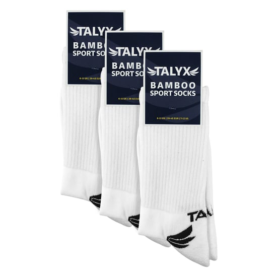 Paquete de 3 pares de calcetines deportivos para hombres de bambú | Calcetines transpirables con talón y punta reforzados - Image 2