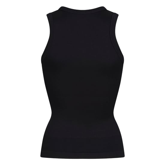 Top sin mangas de cuello redondo para mujeres, moldeador y de ajuste elástico reciclado. - Image 2