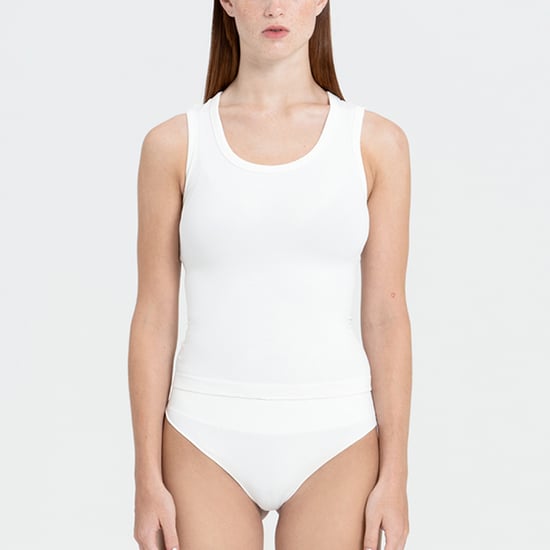 Tank Top Esculpe de Cuello Redondo para Mujeres en Tejido Reciclado Elástico - Image 3