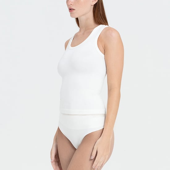 Tank Top Esculpe de Cuello Redondo para Mujeres en Tejido Reciclado Elástico - Image 4