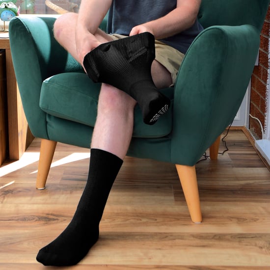 Calcetines de Lana para Hombre con Edema para Pies Hinchados y Soporte de Circulación - Image 5