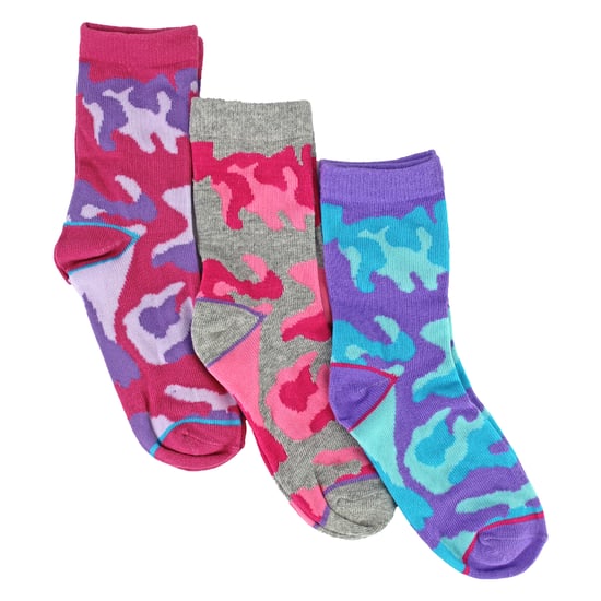 Paquete de 6 Medias de Algodón con Estampado de Animales para Niñas | Medias Coloridas con Patrón de Camo - Image 5