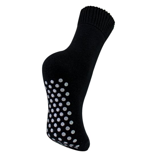 Calcetines de cama invierno extra anchos para dama con agarraderas | Calcetines térmicos antideslizantes para dormir - Image 3