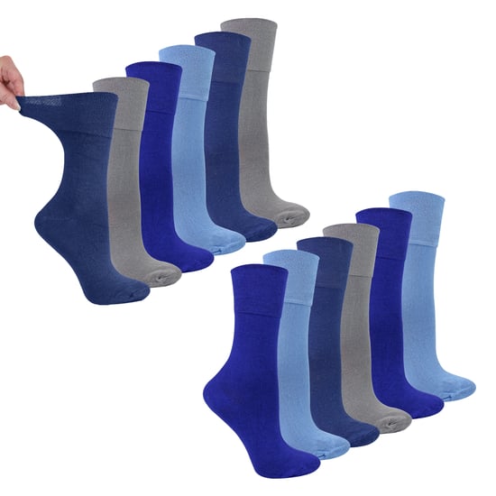 12 Pares de Calcetines Diabéticos de Bambú para Mujeres | Calcetines Cómodos sin Presión - Image 1