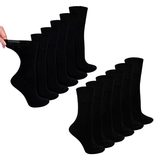 12 Pares de Calcetines Diabéticos de Bambú para Mujeres | Calcetines Suaves y sin Ajuste para Mayor Comodidad - Image 1