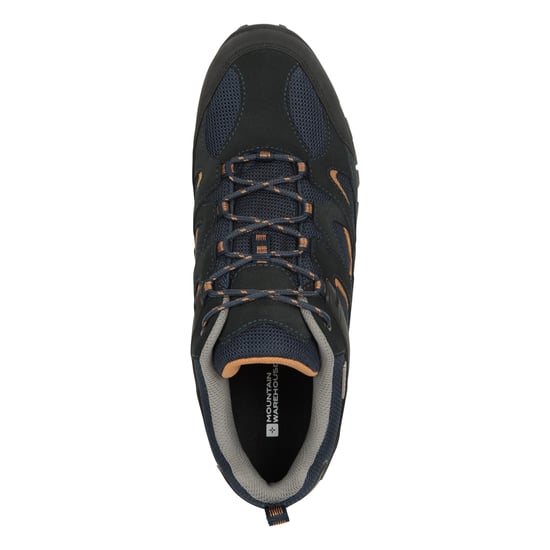 Mountain Warehouse Mens Curlews Waterproof Suede Walking Shoes (Navy) - Image 5