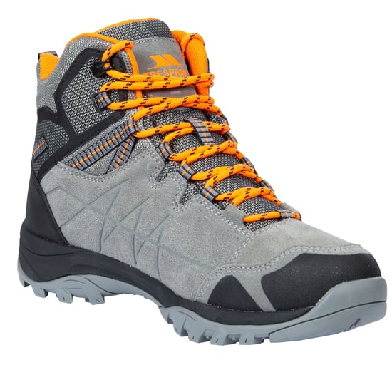 Trespass Mens Caelan Suede Walking Boots (Grey) - Image 4