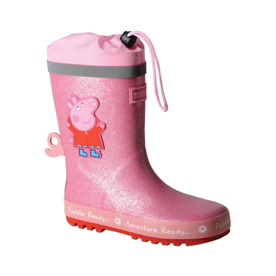 Regatta Childrens/Kids Peppa Pig Dinosaur Wellington Boots (Pink) - Image 3