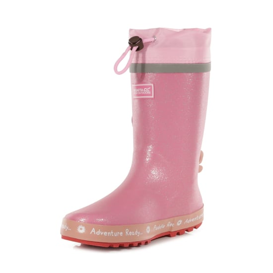 Regatta Childrens/Kids Peppa Pig Dinosaur Wellington Boots (Pink) - Image 6