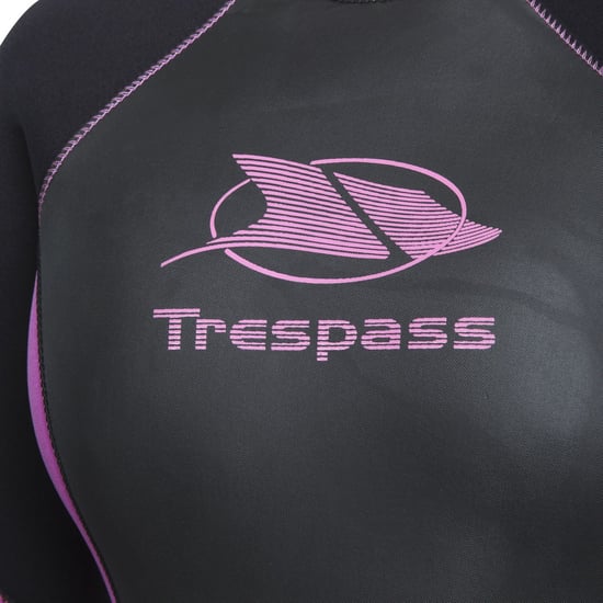 Trespass Womens/Ladies Aquaria Full Length 5mm Wetsuit (Black) - Image 3
