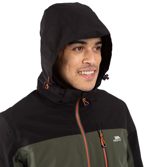 Trespass Mens Tappin Hooded Waterproof Jacket (Ivy) - Image 3