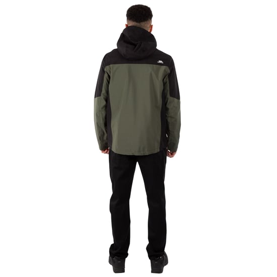 Trespass Mens Tappin Hooded Waterproof Jacket (Ivy) - Image 4