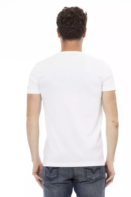 Camiseta de Algodón Blanca Trussardi Action - Image 3
