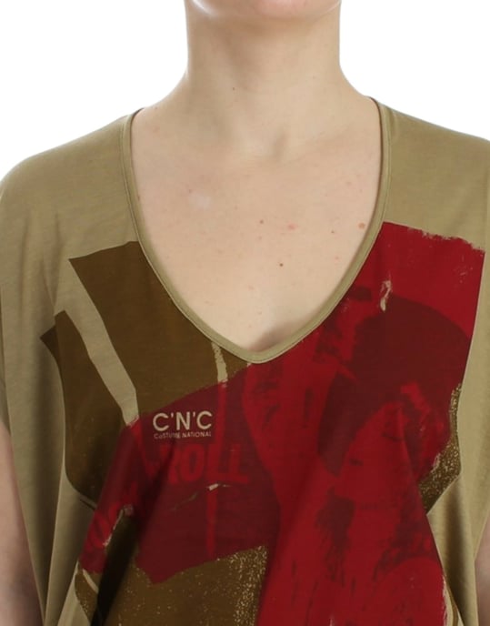 Camiseta de manga corta verde con estampado de Costume National - Image 5