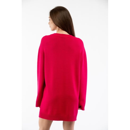 Vestido Casual de Lana Fucsia Moschino - Image 3