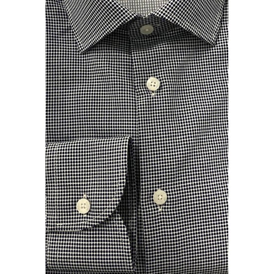 Camisa de Hombre Baldinini Trend Azul de Algodón - Image 4