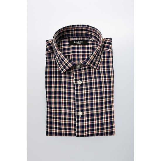 Camisa de hombre Multicolor de algodón Baldinini Trend - Image 1