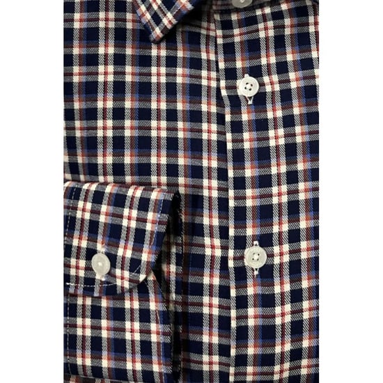 Camisa de hombre Multicolor de algodón Baldinini Trend - Image 4