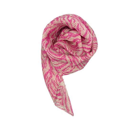 Bufanda de Seda Rosa para Mujer Borbonese - Image 1