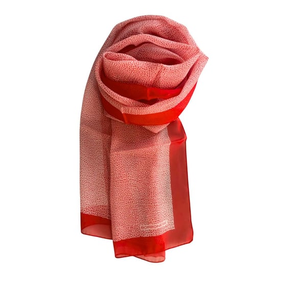 Bufanda de Seda Roja para Mujer Borbonese - Image 1