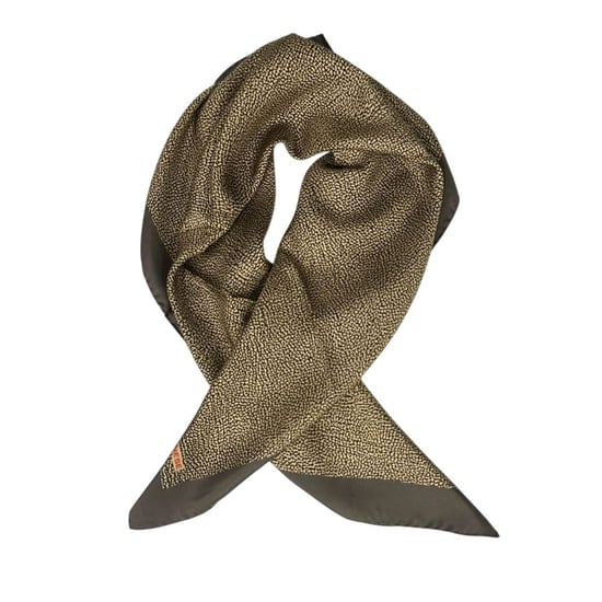 Bufanda de Seda Gris para Mujer Borbonese - Image 2
