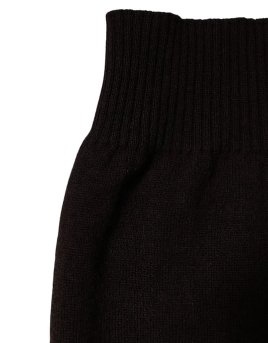 Bufanda de Cuello Tejida de Cachemira Marrón Dolce & Gabbana - Image 3
