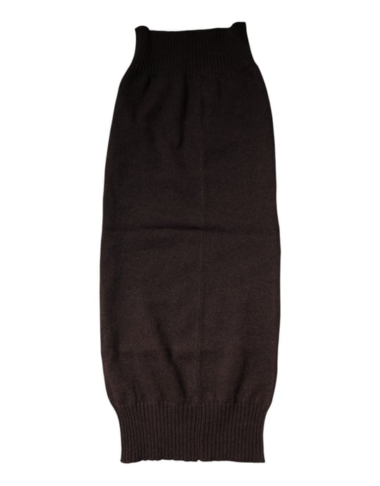 Bufanda de Cuello Tejida de Cachemira Marrón Dolce & Gabbana - Image 4