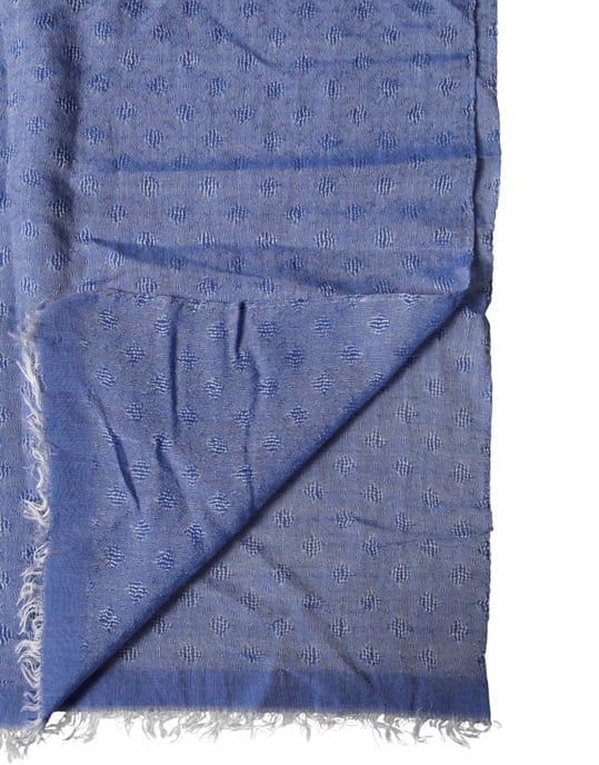 Estola de Encaje Azul de Dolce & Gabbana, Pañuelo de Algodón para el Cuello. - Image 4