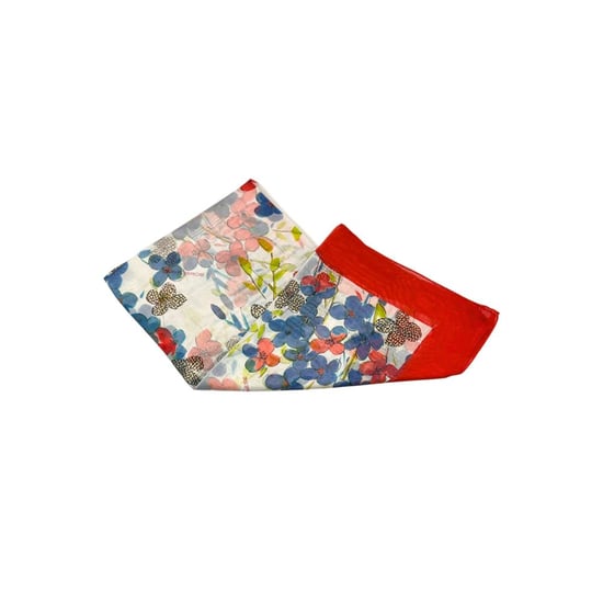 Bufanda de Seda Roja para Mujeres Borbonese - Image 4