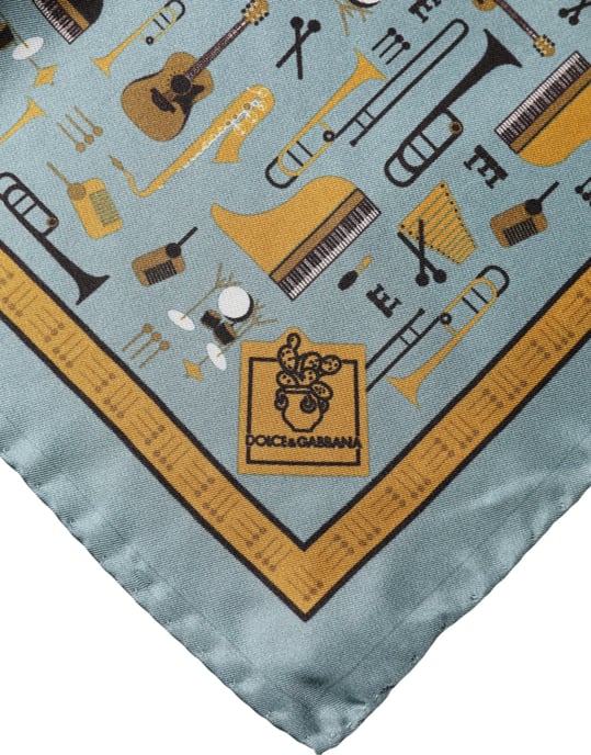 Pañuelo Cuadrado Blue Jazz Club de Dolce & Gabbana - Image 3